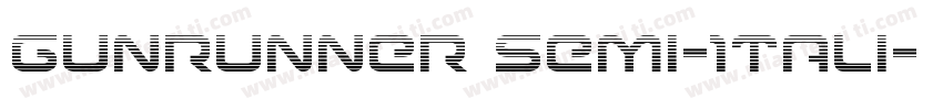 Gunrunner Semi-Itali字体转换